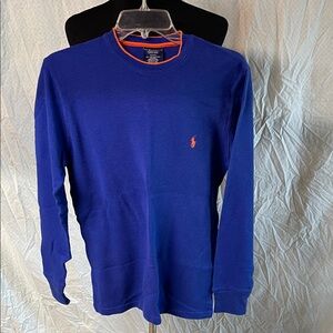Polo by Ralph Lauren Men's Royal Blue Long Sleeve Tee